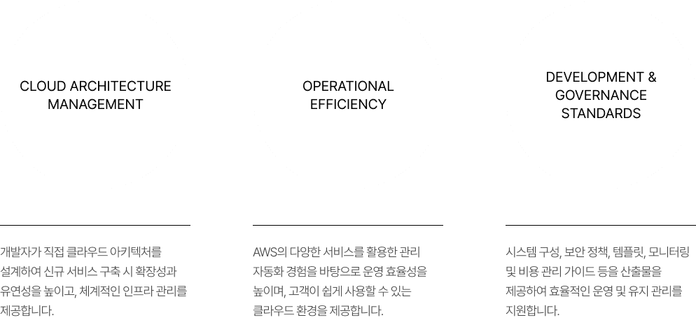 AWS 클라우드 환경에서의 솔루션 제공 방식을 나타낸 시각 자료